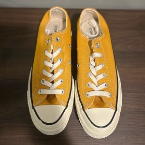 CONVERSE Yellow Low-Top Sneakers